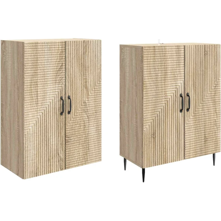 vidaXL Schrankset 2 pcs 66 x 34,5 x 89,5 cm Holzwerkstoff 3416621 – Bild 3