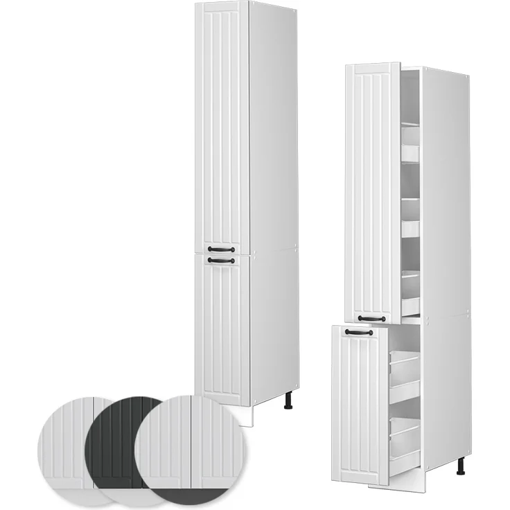 Apothekerschrank Fame-Line Weiß Landhaus 30 cm Vicco – Bild 3