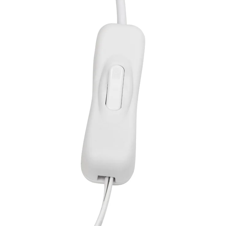 Doppelbett 140x200 cm in Eiche Weiß mit 2 LED Nachttischen, USB Stecker, Schwebebett, inkl. Lattenrost und Schubladen – Bild 9