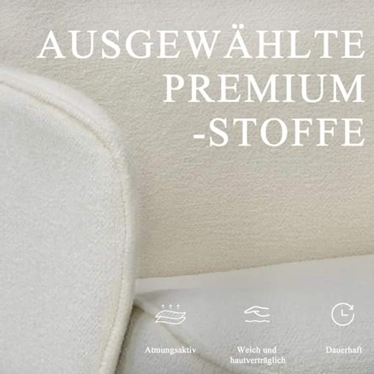 COLAMY High Back Shell-förmigen Bürostuhl, Moderne ergonomische Home Computer Schreibtischstuhl mit Einstellbarer Höhe, Swivel Rolling Lounge Task Chair für Erwachsene Arbeiten/entspannen, Beige – Bild 6
