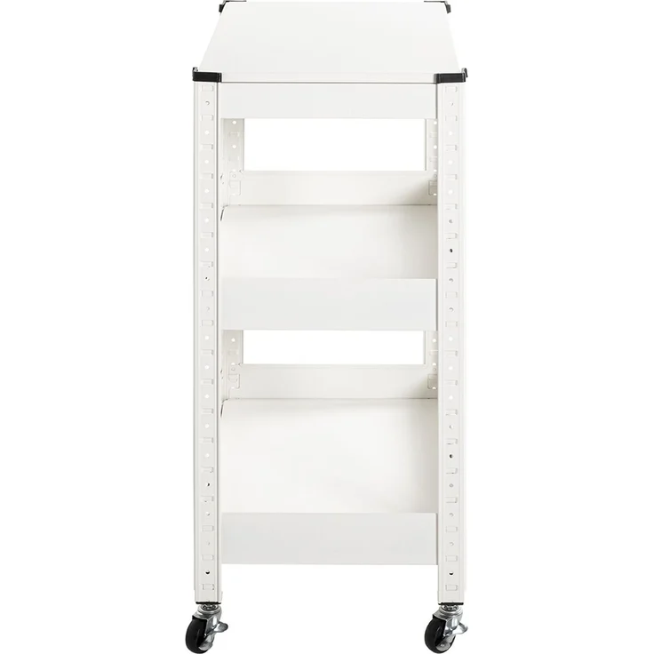 Servierwagen >55318< in weiß, Metall - 50x75x32cm (BxHxT) – Bild 4
