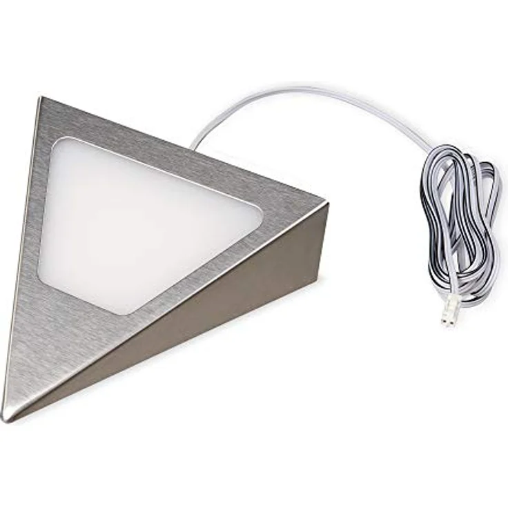 kalb LED Unterbauleuchte Dreieck LED Unterbauleuchten mit Sensor, Warmweiß, dimmbar, Edelstahl, 2er Set warmweiß, warmweiß – Bild 9
