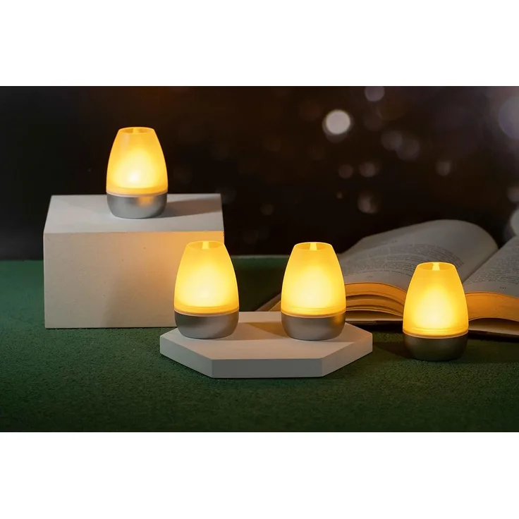 Northpoint LED Dekolicht LED Akku Lounge Lights Kabellos für Innen und Außen RGBW Flackereffekt