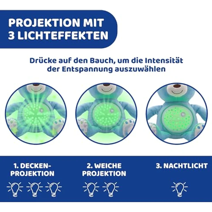 Chicco First Dreams Baby Projektor Teddybär Blau B – Bild 5