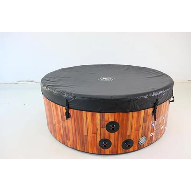 COIL COIL Whirlpool SPA Aufblasbar, Hydromassagebadewanne für 6 Personen, 175 cm, TEAK, In- & Outdoor, 138 Luftdüsen, 1500 W Heizung – Bild 9