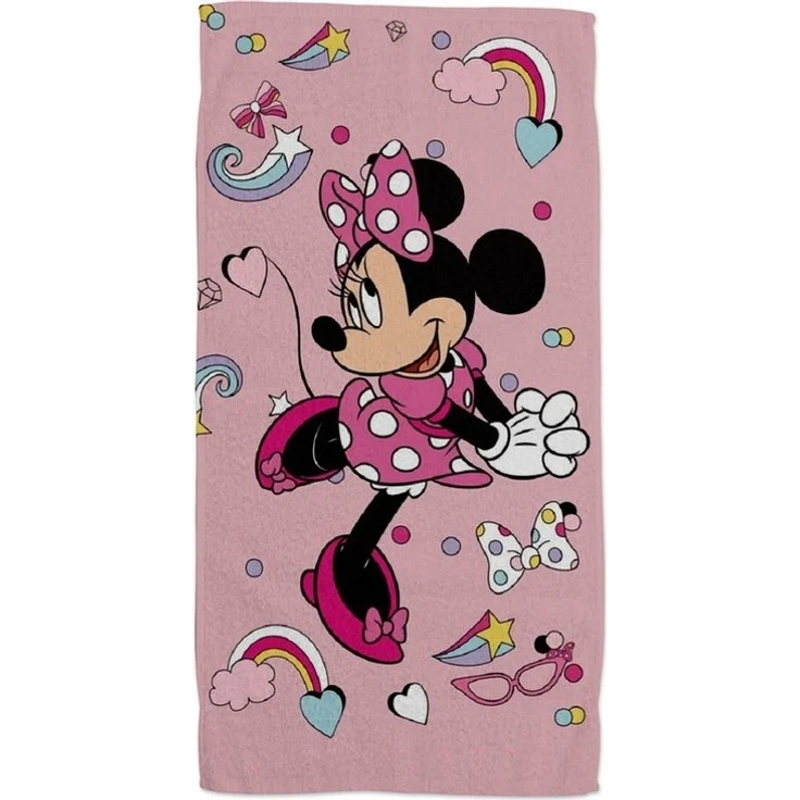 Disney Minnie Mouse Weiches Strandtuch – Saugstarkes Badehandtuch 70x140 cm – Bild 3
