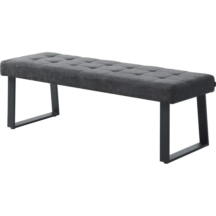 B&D home Essbank SIGFRID (1-St), gepolstert, Metallgestell, mit/ohne Rückenlehne, in 100/120/140/160cm