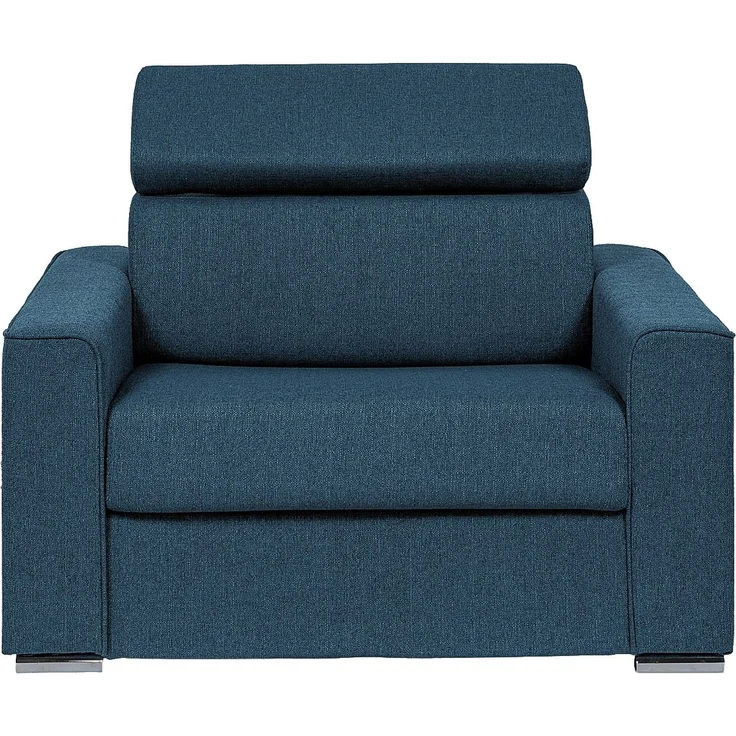 Vente-unique - VIZIR - Schlafsessel - Metall - Stahl - Blau - 124 x 95 x 105 cm – Bild 3