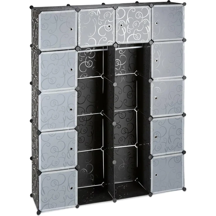 Relaxdays Kleiderschrank Stecksystem 14 Fächer – Bild 8