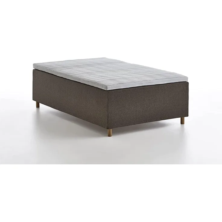 Atlantic Home Collection Boxbett Hana mit Taschenfederkernmatratze, Braun, 90x200 cm