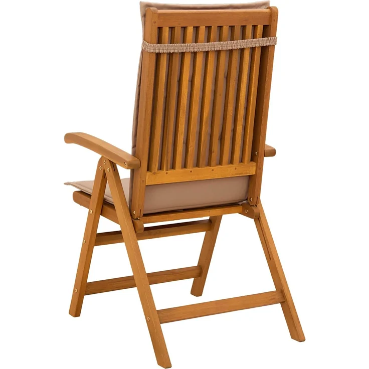 vidaXL Liegestühle für den Garten 4 stk. Natur Massivholz Akazie 3434467 – Bild 3
