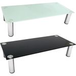 Melko TV-Rack Bildschirmerhöhung Schreibtischaufsatz Glasaufsatz Monitoraufsatz (Stück), Robust und stabil