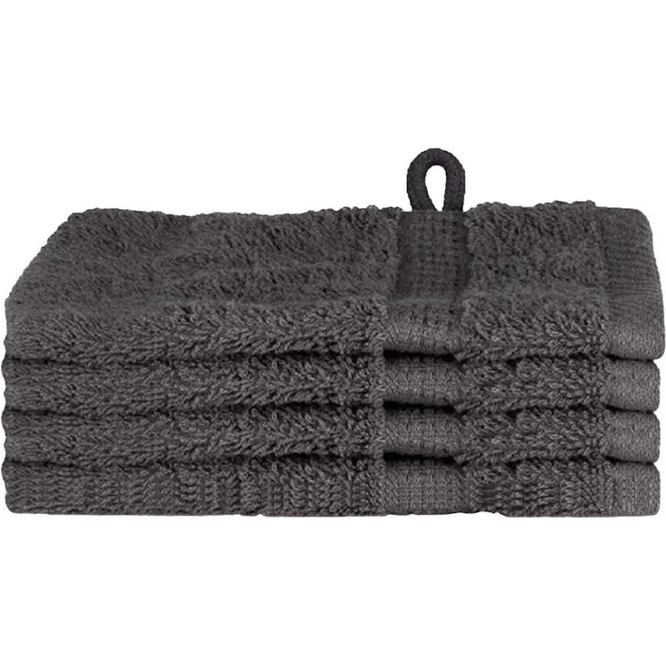 vidaXL Gästetuch SOLUND 4 pcs Anthrazit 15 x 21 cm 550 gsm 137145 – Bild 1