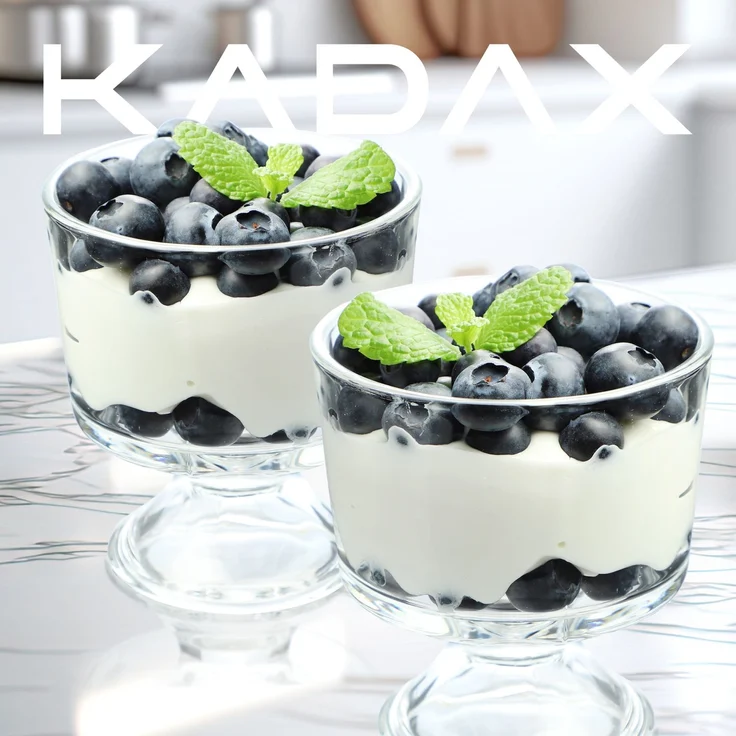 KADAX 12x Eis-Dessertbecher 280 ml Eisbecher-Set aus Glas – Bild 6