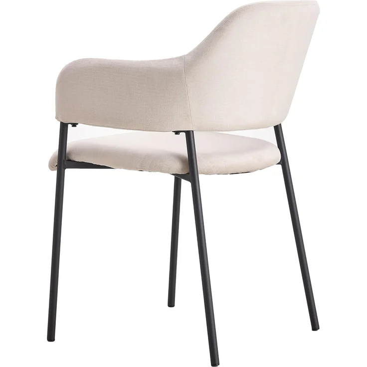 Selsey Azhai - Polsterstuhl Esszimmerstuhl mit Armlehnen, Grau-Beige – Bild 5