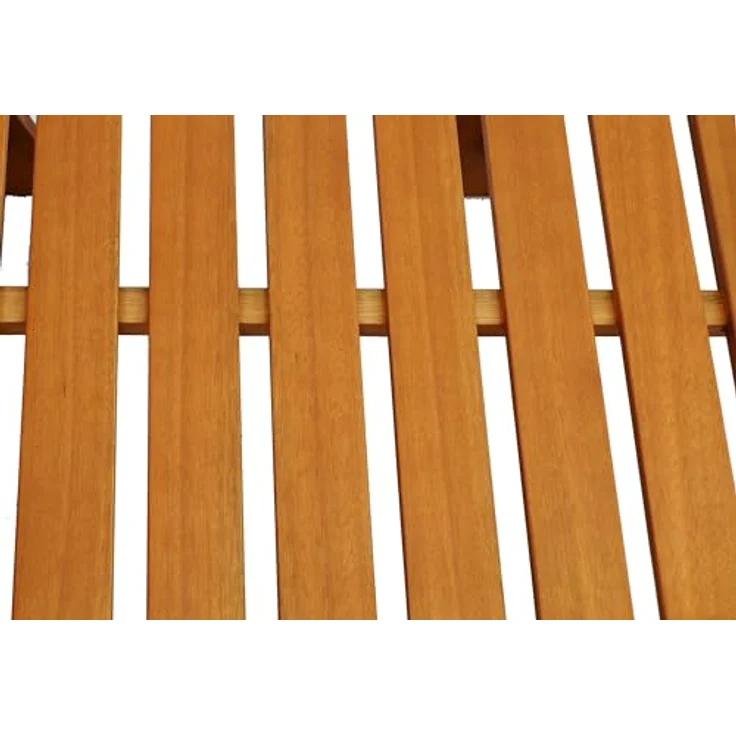 DEGAMO Gartenliege BARDOLINO, Rollenliege aus geöltem Eukalyptus mit 5-fach verstellbarem Rückenteil und Armlehnen, 185x70cm – Bild 7