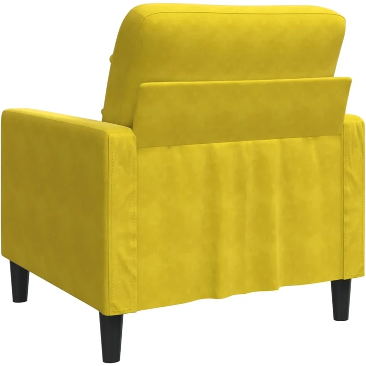 vidaXL Sessel Gelb 60 cm Samt 4007610 – Bild 5
