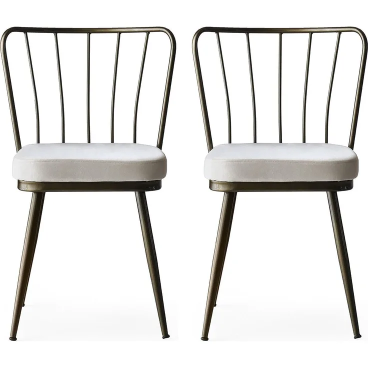 Skye Decor 'Yıldız - 985 V2' Stuhlset (2-teilig), Nerz, 43 x 82 x 42 cm