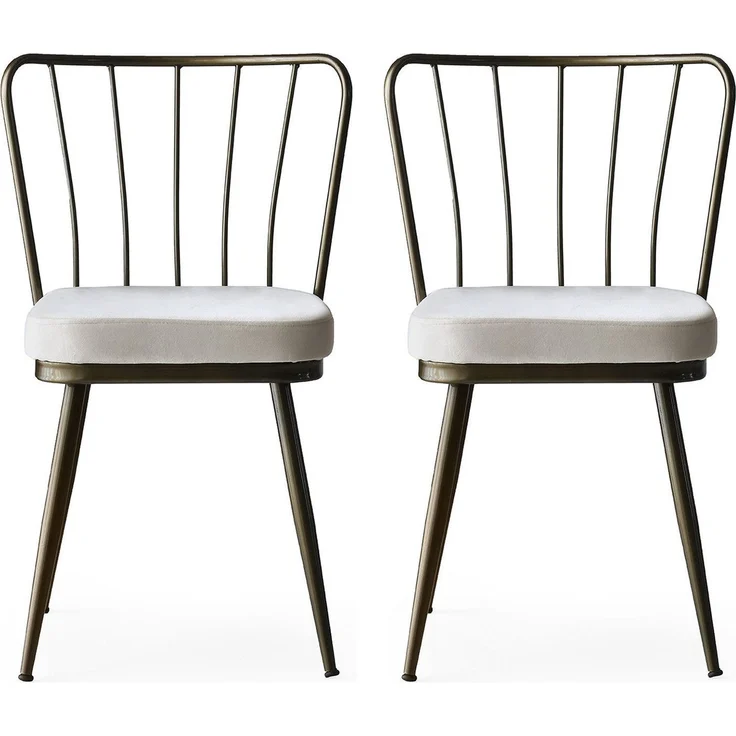 Skye Decor 'Yıldız - 985 V2' Stuhlset (2-teilig), Nerz, 43 x 82 x 42 cm – Bild 1