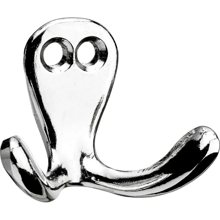 Hettich Zierhaken Zinkdruc kguss, Aluminium Optik, 1 Stück