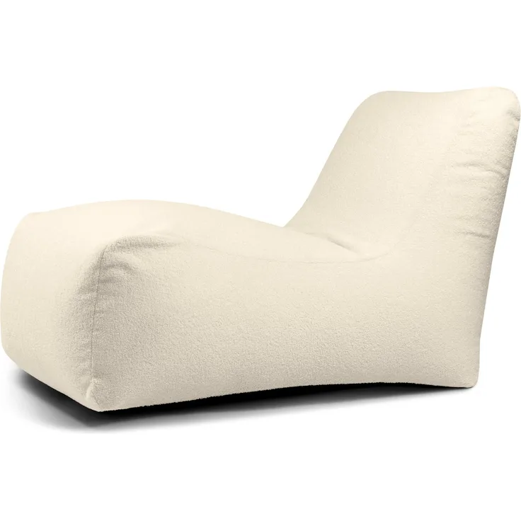 Sitzsack ‘Lounge‘, Bezugstoff - Teddy, 100% Polyester, Cream, 80x135x80 cm cm.