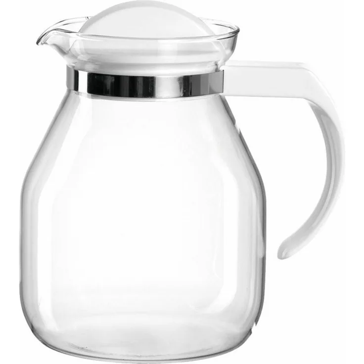 montana: :content Teekanne, Glaskanne, Teebereiter, Kaffeekanne, Tee Kanne, Glas, Weiß, 1. 25 L, 057865