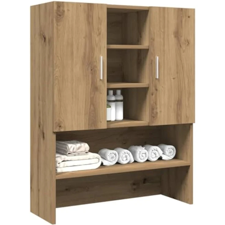 vidaXL Waschmaschinenschrank Artisan-Eiche 70,5x25,5x90 cm 856638 – Bild 5