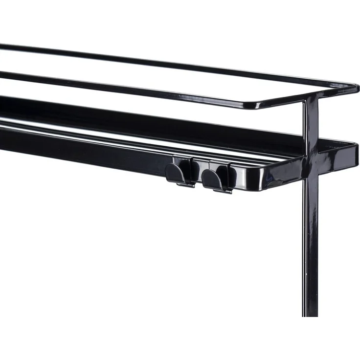 Yamazaki Rollwagen aus Stahl - Schwarz - Schwarz – Bild 2