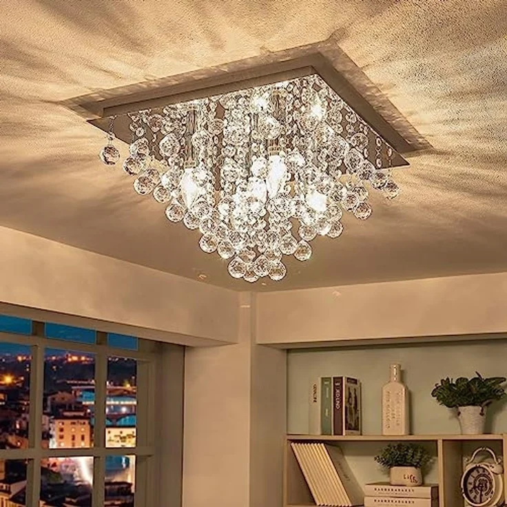 Lindby Deckenleuchten Annica, Metall, Transparent IP20, 5 x 40 W – Bild 4