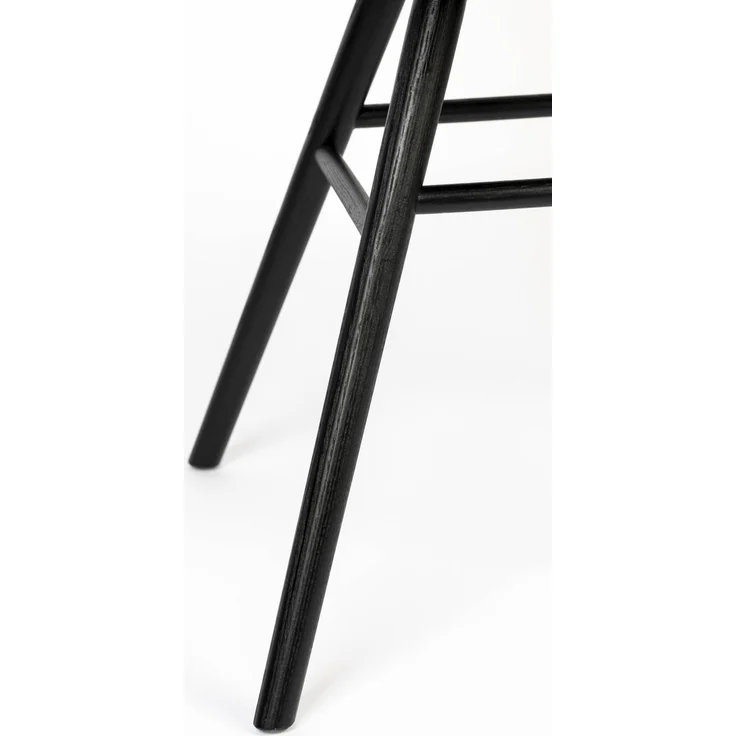 Zuiver Sessel Albert Kuip All Black im 2er-Set, Armlehnstuhl mit gedrechselten Eschenholzbeinen und Polypropylen-Sitzschale in Schwarz – Bild 9