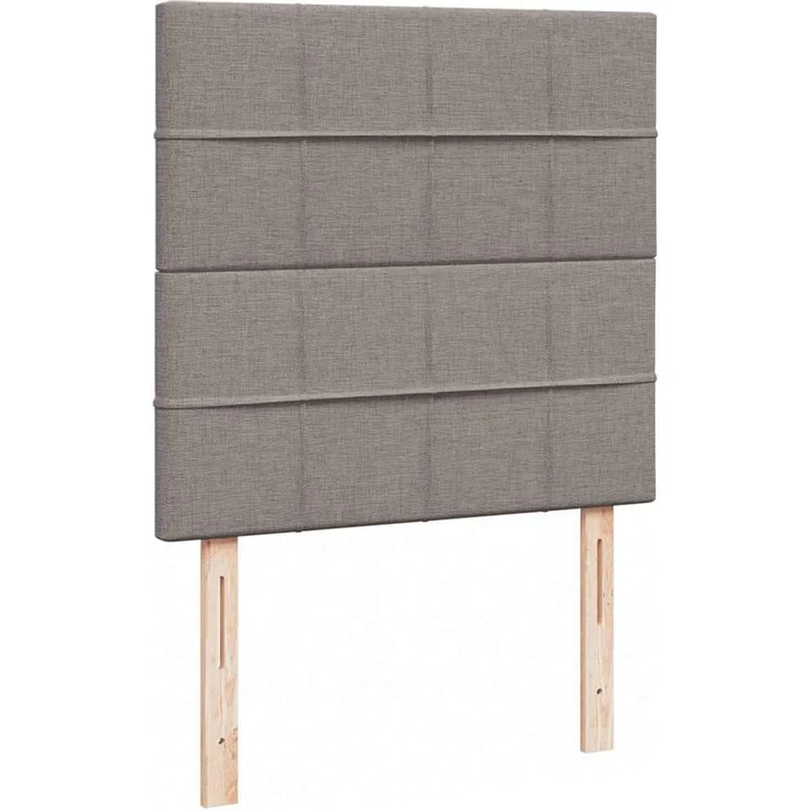 vidaXL Ottoman-Bett mit Matratze & LEDs Taupe 100x200 cm Stoff 3313986 – Bild 7