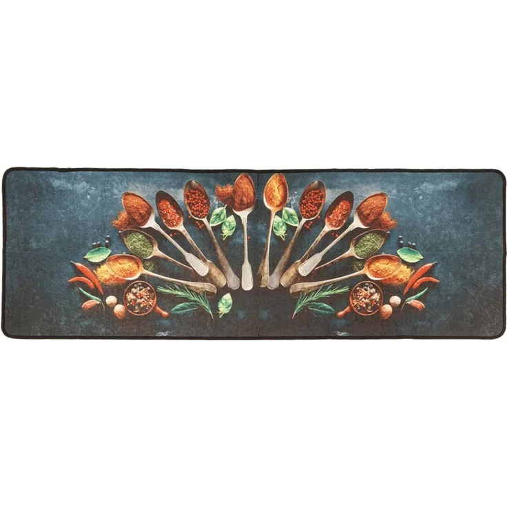 vidaXL Küchenteppich Mehrfarbig 60x180 cm Waschbar 136626 – Bild 2