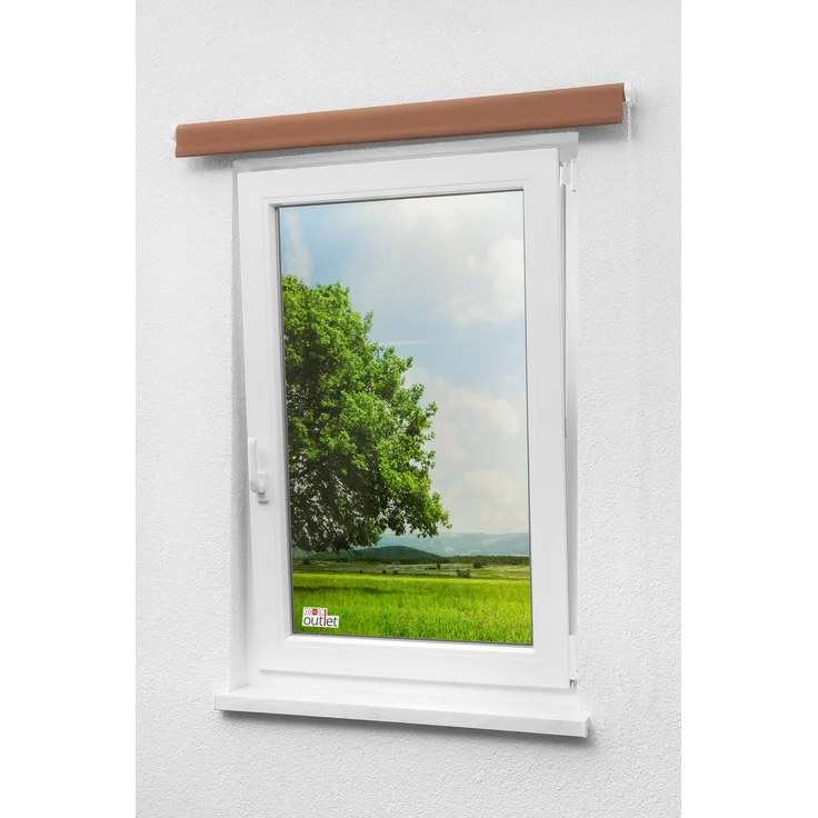 Lysel Outlet - Basisrollo Tageslicht Kastanienbraun, (B x H) 82.50cm x 175cm in braun/kastanienbraun – Bild 5