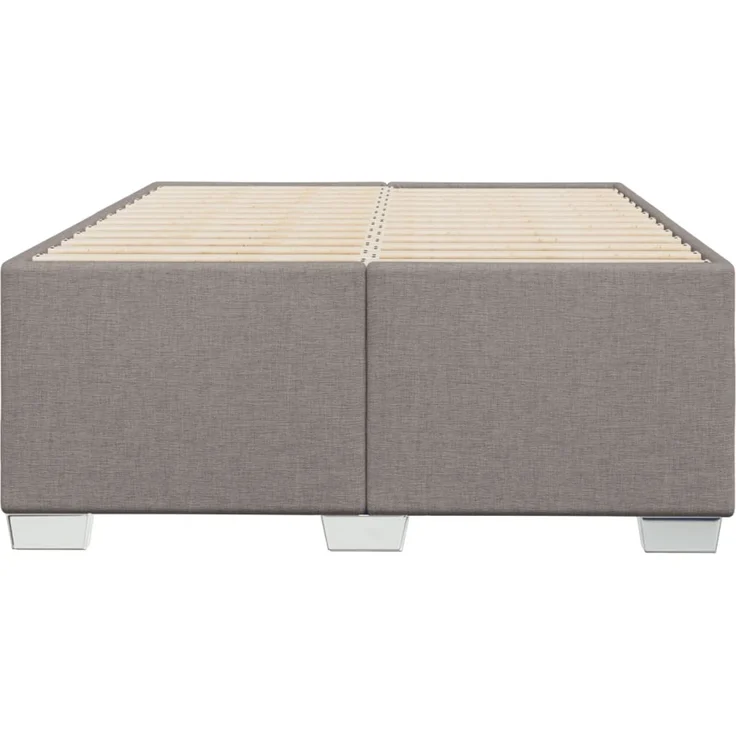 vidaXL Bettgestell ohne Matratze Taupe 120x190 cm Stoff 3284461 – Bild 3