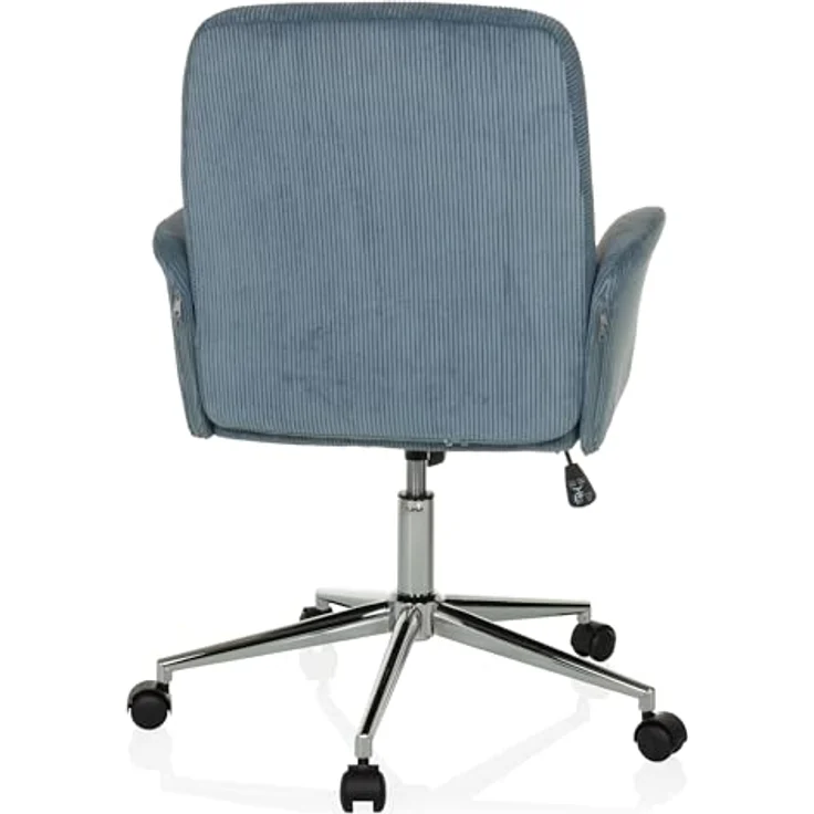 MID.YOU Drehstuhl Blaugrau, Textil, ergonomische Rückenlehne, Armlehnen, 70 cm – Bild 8