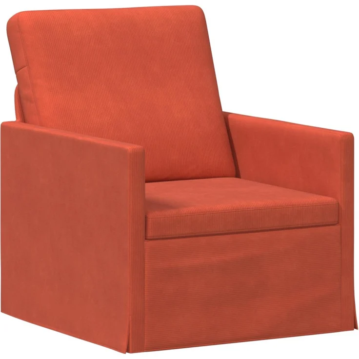 vidaXL Sofa-Set 2 pcs Rot-Orange Cordstoff 3433253 – Bild 2