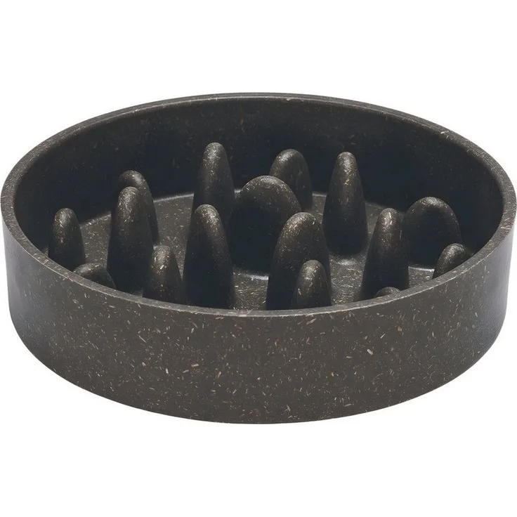 Designed By Lotte Antischlingnapf Antischling-Napf Pom grau aus Bambus für Katzen