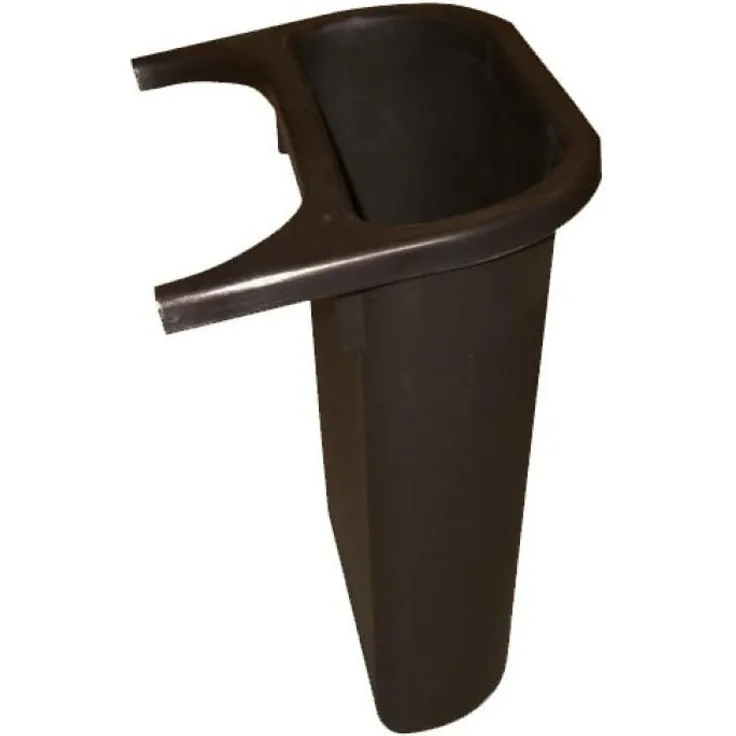 Rubbermaid Papierkorb, 26,6 Liter, rechteckig, PE, schwarz Maße: (B)365 x (T)260 x (H)380 mm (FG295600BLA / 2956-00-BLA)