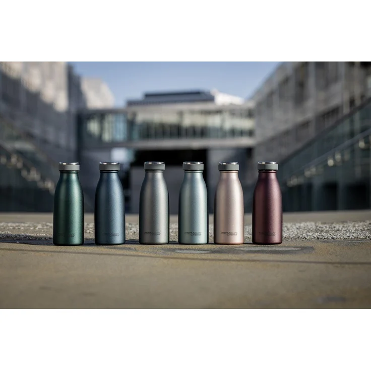 THERMOcafé by THERMOS TC BOTTLE burgundy mat 0,35l, Isolierflasche aus Edelstahl, kohlensäurefest, 12h heiß 24h kalt, Auslaufsicher, für Schule, Unterwegs & Büro – Bild 2