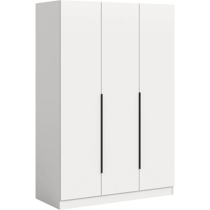 Home affaire Kleiderschrank Skarde Schlafzimmerschrank, Garderobe, Schrank (Otto Bestseller Garderobe Schlafzimmerschrank) Breite: 120 cm, weiß, Kleiderstange 4 Böden – Bild 1