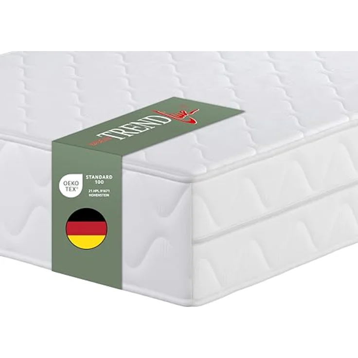 Badenia Trendline Roll-Komfortmatratze BT100 2-in-1 Duo XXL orthopädische 7-Zonen Komfortmatratze 140x200, Öko-Tex zertifiziert, Härtegrad 2 und 3 – Bild 2