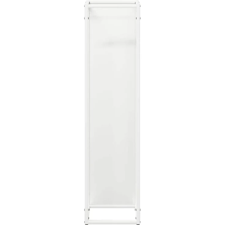 vidaXL Brennholzregal Weiß 25x25x100 cm Kaltgewalzter Stahl 864268 – Bild 5