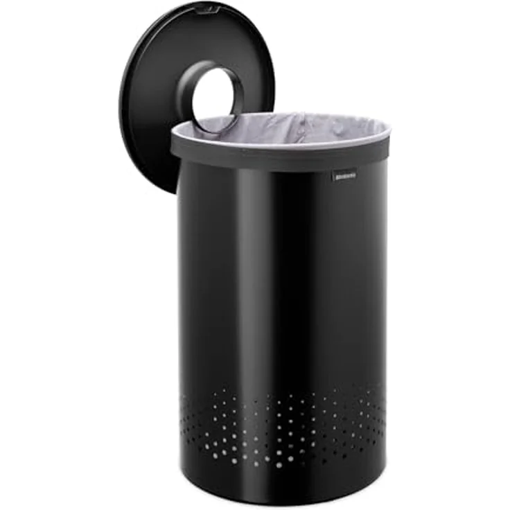 Brabantia Wäschebox Matt Black, 60 L, mit herausnehmbarem Wäschesack – Bild 2
