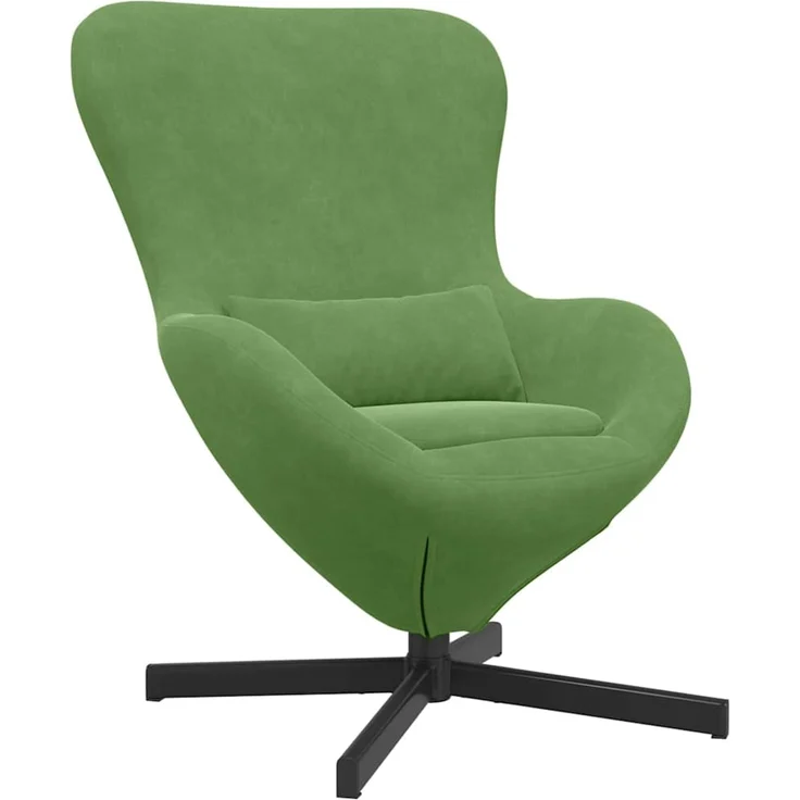 vidaXL Eiersessel Hellgrün 63 x 73 x 90 cm Samt 42002759 – Bild 1