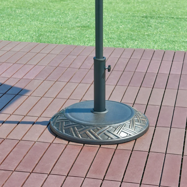 Sonnenschirmständer Bisegna Beton Ø50x7cm Bronzefarben 25 kg [casa. pro] – Bild 1