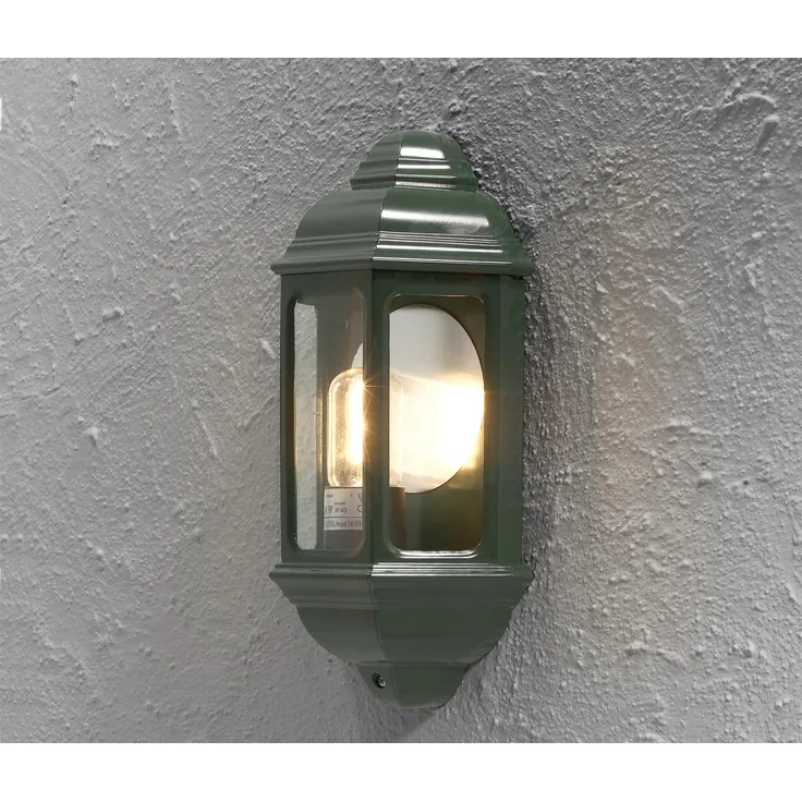 KONSTSMIDE No. 7011-600 Aussenwandleuchte Cagliari E27 IP43 Alu Grün