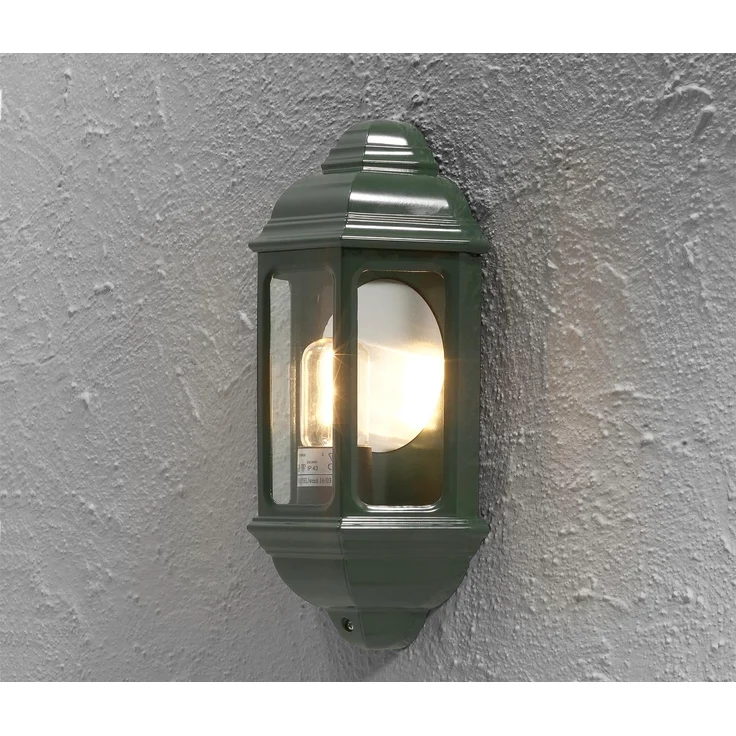KONSTSMIDE No. 7011-600 Aussenwandleuchte Cagliari E27 IP43 Alu Grün – Bild 1