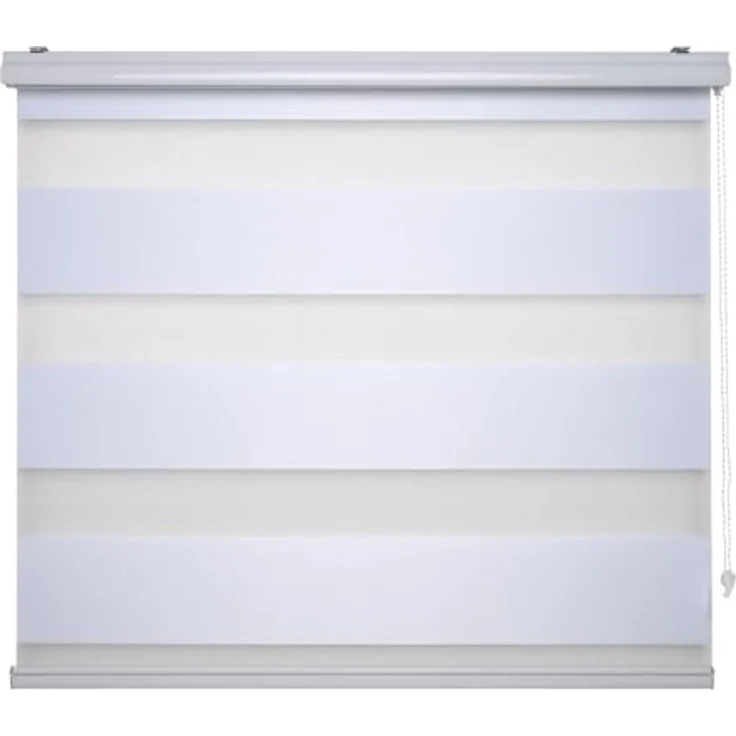Doppelrollo DUO-Rollo mit 20 cm Streifen, Liedeco, Lichtschutz, mit Bohren, verschraubt, im Fixmaß – Bild 7