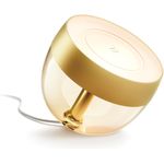 Philips Hue White and Color ambiance Iris Tischleuchte gold Special Edition Intelligente Tischleuchte Bluetooth/Zigbee Gold LED Nicht austauschbare(s) Leuchtmittel Weiß