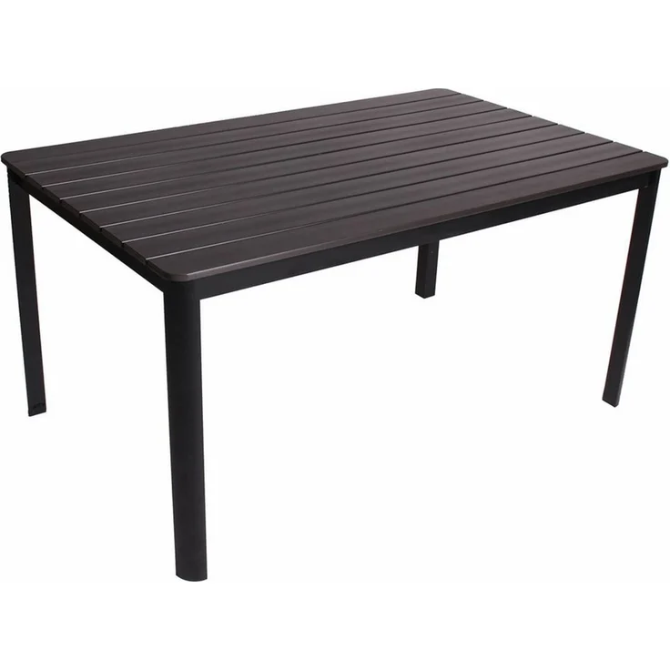 DM-Handel Esstisch Gartentisch Groß Holztisch 150x90x74 cm Grau (Esstisch Terassentisch Grau Neu, 1 Tisch), Breite 150 cm, Wartungsfrei, wetterfest, UV-beständig – Bild 2